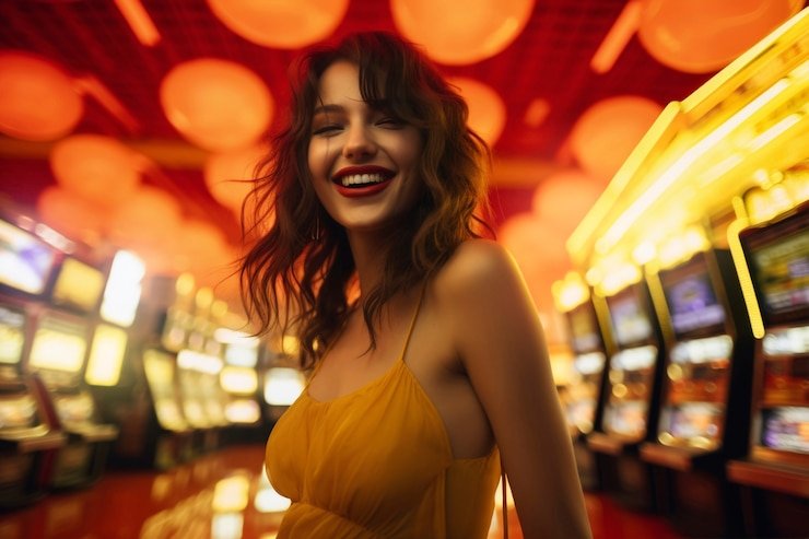 Studio live dealer dengan roulette dan baccarat